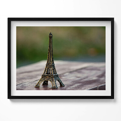 Kép keretben Eiffel-torony mini szobor