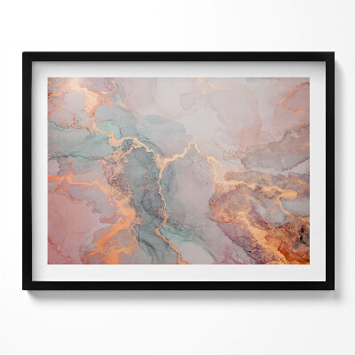 Kép keretben Absztrakt színes márványhatás