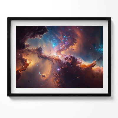 Kép keretben Csillagközi táj színes galaxis