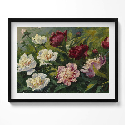 Kép keretben Virágok rózsák színes kompozíció