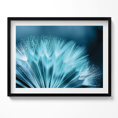 Kép keretben Pillangóvirág részlete kék árnyalatokban