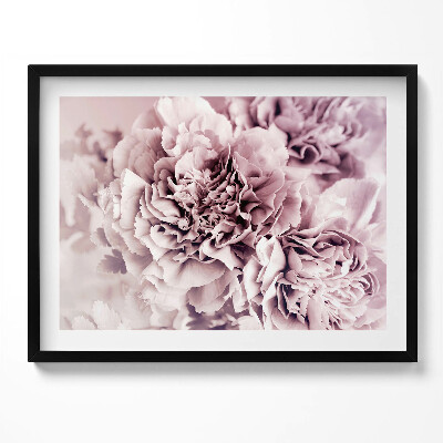 Kép keretben Rózsaszín virágok csoportja