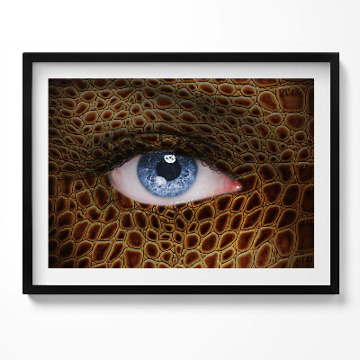 Kép keretben Kígyóbőr és szem motívum