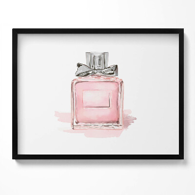 Kép keretben Rózsaszín parfüm üveg