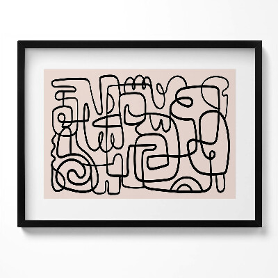 Kép keretben Absztrakt vonalak és formák