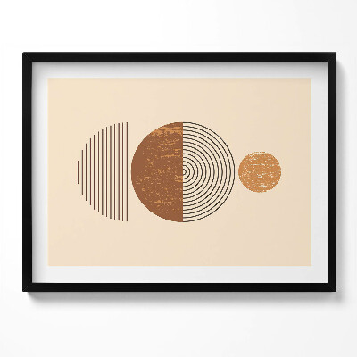 Kép keretben Geometriai formák és vonalak