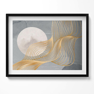 Kép keretben Absztrakt vonalak és kör