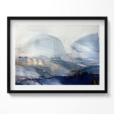 Kép keretben Absztrakt hegyvidéki táj