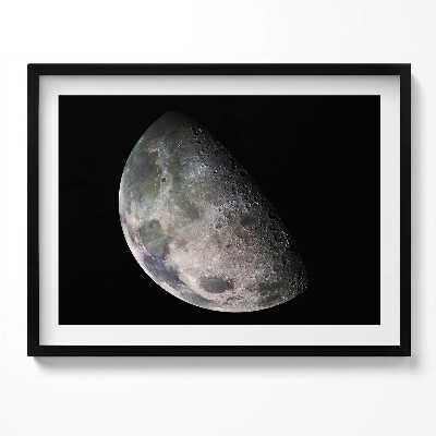 Kép keretben Félhold a sötét háttér előtt