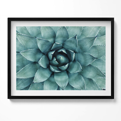 Kép keretben Zöld színű levelekből álló növényi motívum