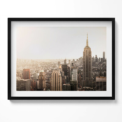 Kép keretben Városi táj felhőkarcolók