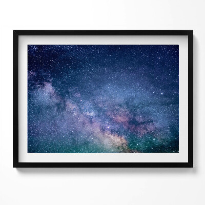 Kép keretben Csillagos égbolt és galaxis