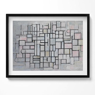 Kép keretben Absztrakt geometriai kompozíció