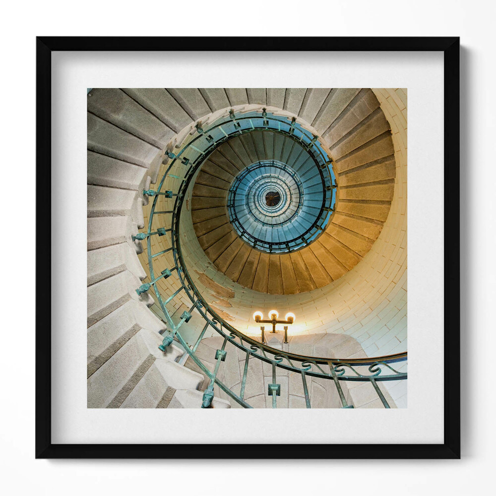 Keretezett falikép Csigalépcső spirál formában