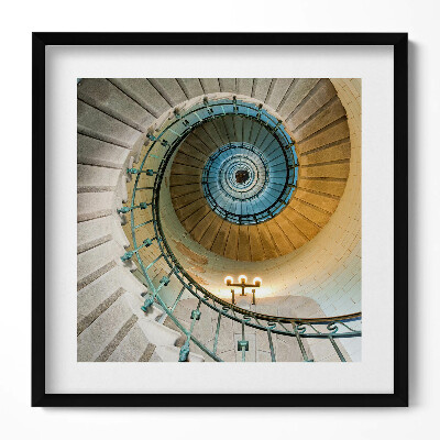 Keretezett falikép Csigalépcső spirál formában