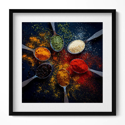 Keretezett falikép Fűszerek és fűszernövények