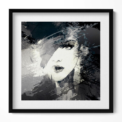 Keretezett falikép Absztrakt női arckép