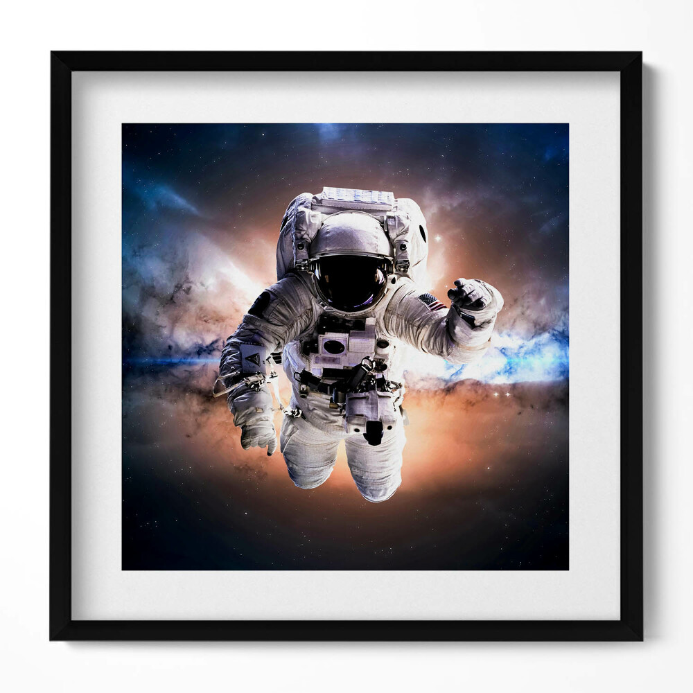 Keretezett falikép Űrhajós az űrben
