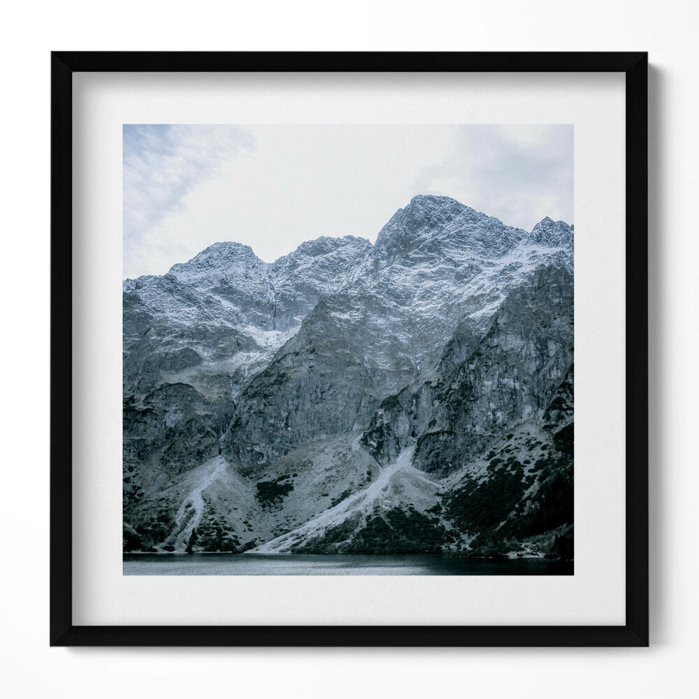 Keretezett falikép Hegyek és tükörképe a vízben