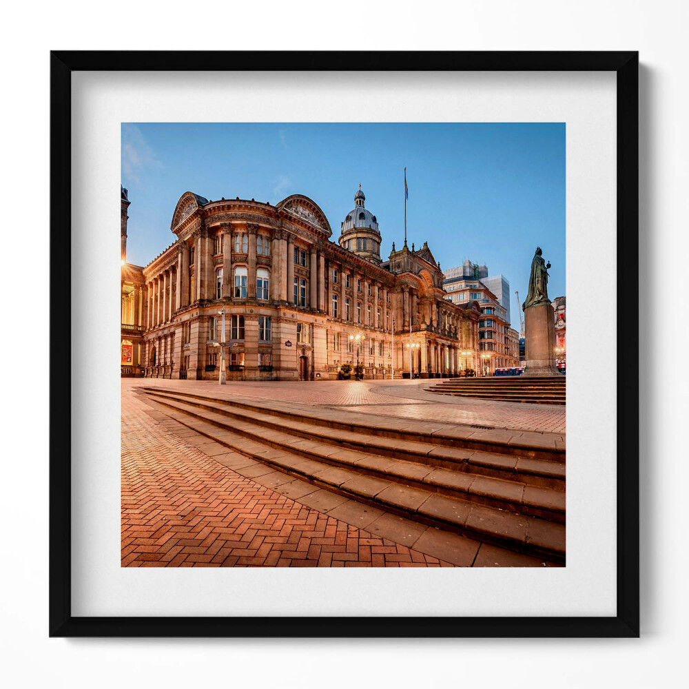 Keretezett falikép Történelmi épület lépcsőkkel