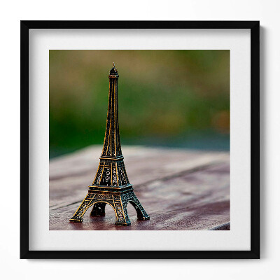 Keretezett falikép Eiffel-torony mini szobor