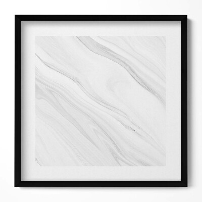 Keretezett falikép Absztrakt fehér és szürke mintázat