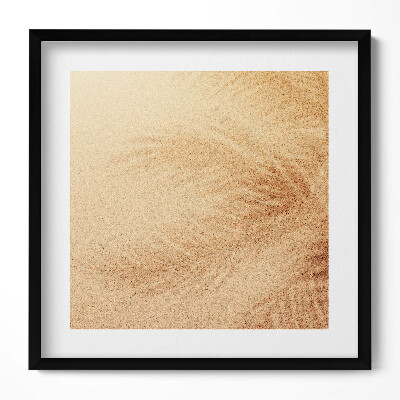 Keretezett falikép Homokos háttér növényi motívum