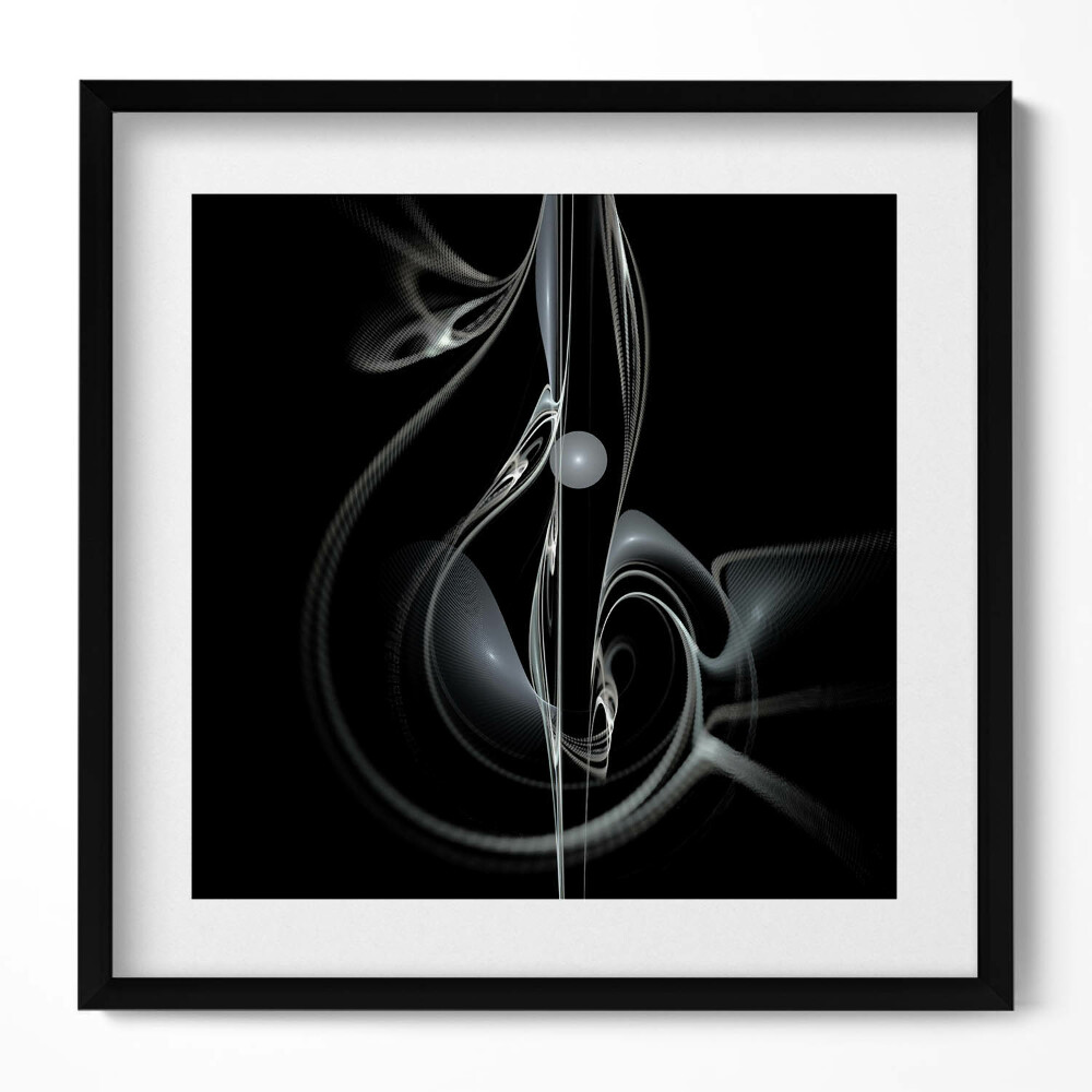 Keretezett falikép Absztrakt zenei motívum