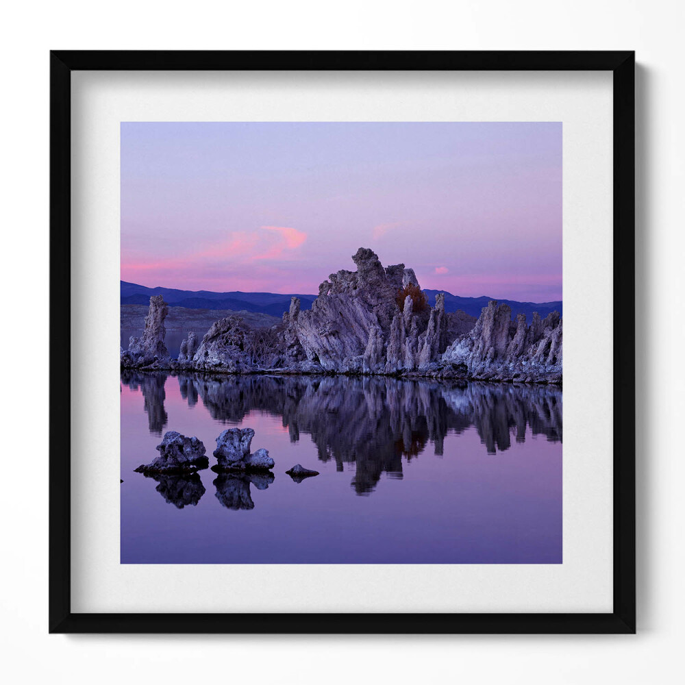 Keretezett falikép Hegyek és víz tükröződése