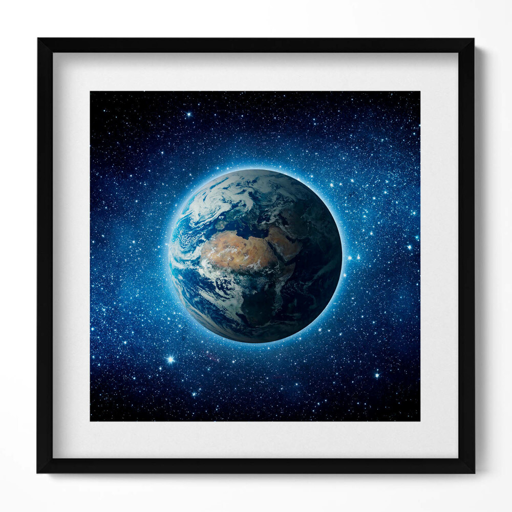 Keretezett falikép Föld bolygó az űrben