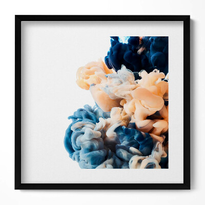 Keretezett falikép Absztrakt festmény színes füst