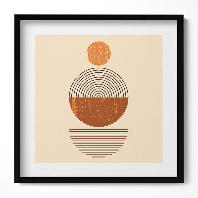 Keretezett falikép Geometriai formák és vonalak