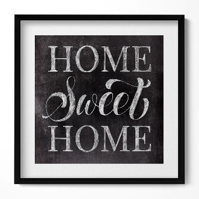 Keretezett falikép Otthoni felirat 