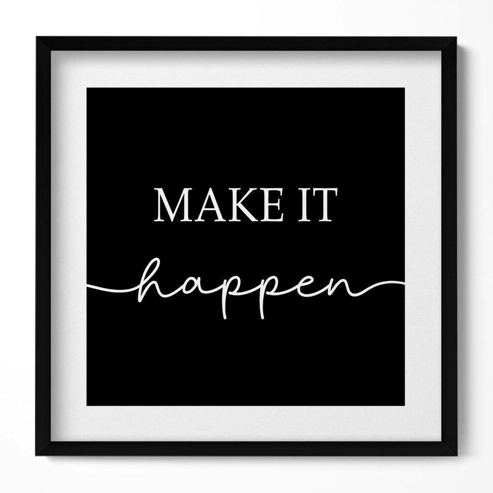 Keretezett falikép Inspiráló üzenet: "Tedd meg!"