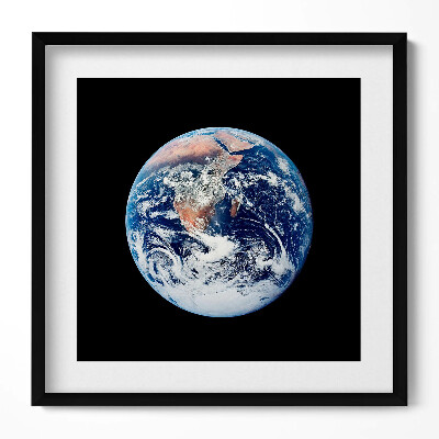 Keretezett falikép Föld gömbölyű képe