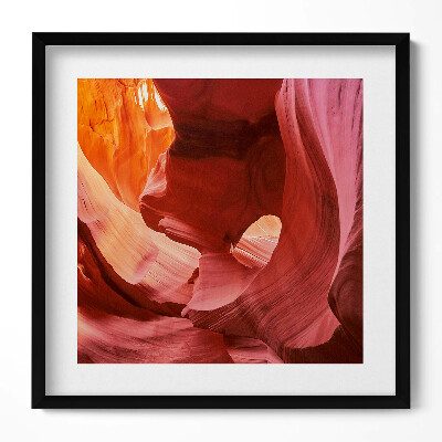 Keretezett falikép Színes sziklaformációk kanyon