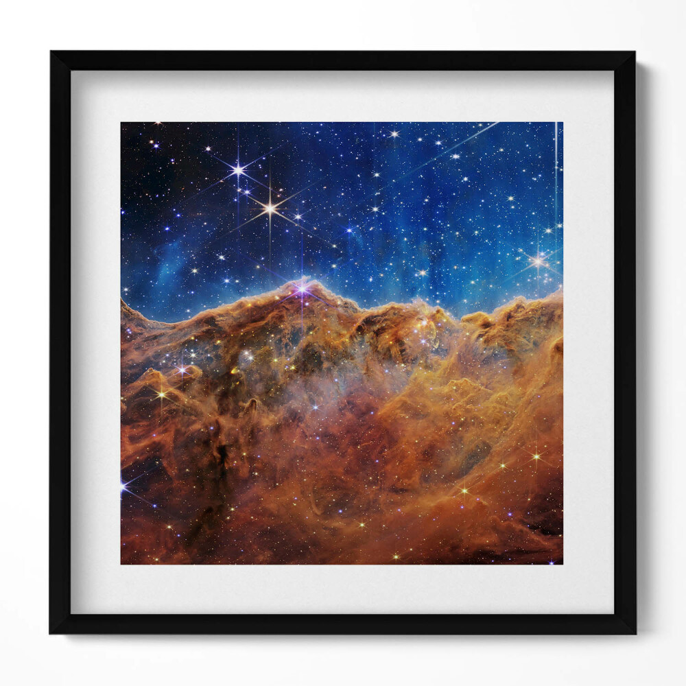 Keretezett falikép Csillagköd és csillagok