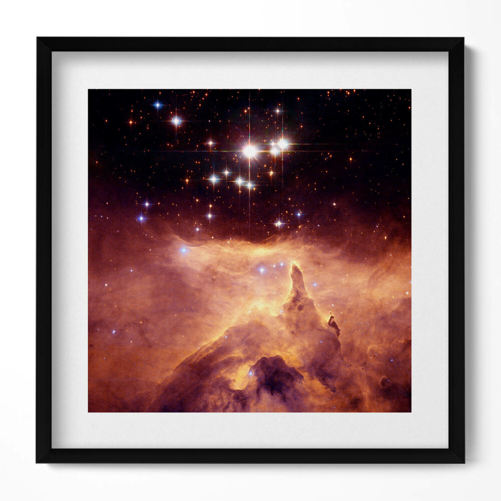 Keretezett falikép Csillagos égbolt és galaxis