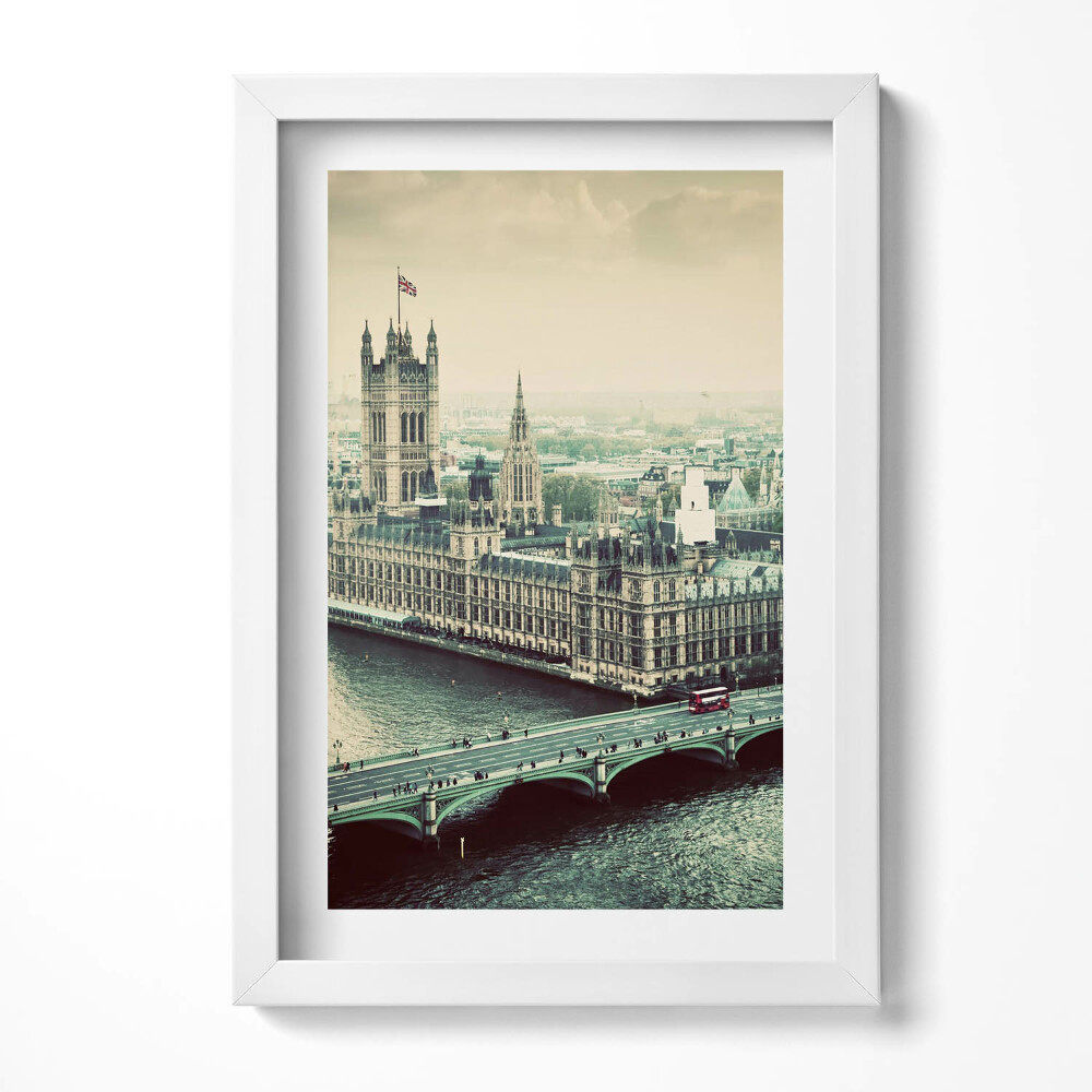 Keretezett kép Látkép a Westminster-palotáról