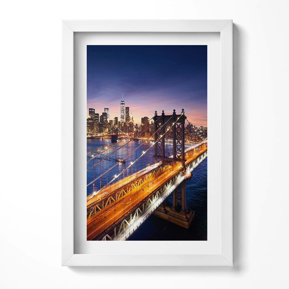 Keretezett kép Híd és városi látkép