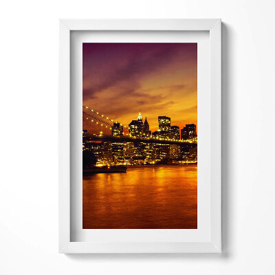 Keretezett kép Naplemente a város felett