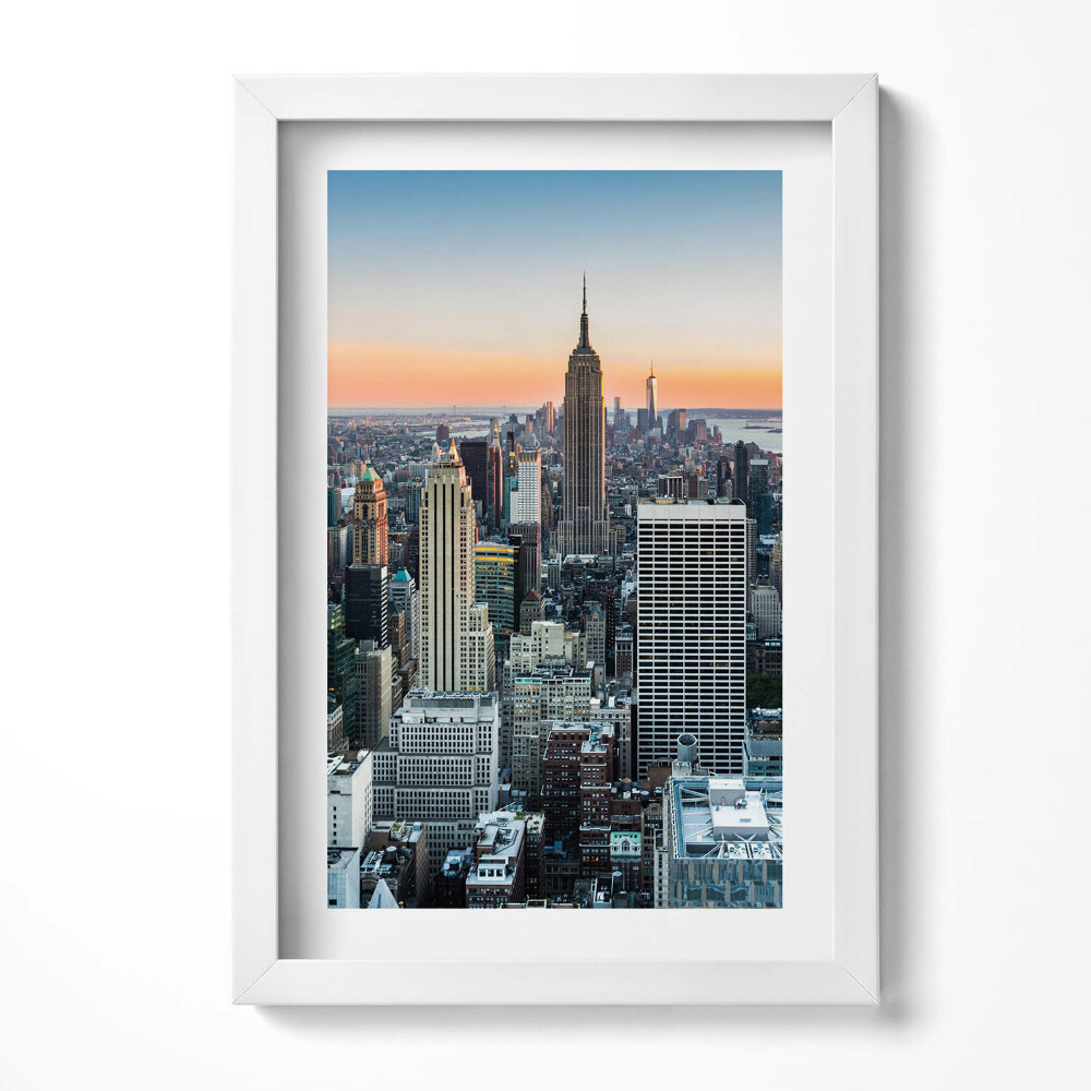 Keretezett kép New York város panorámája