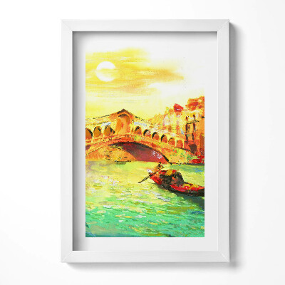 Keretezett kép Híd csónakázás napfény