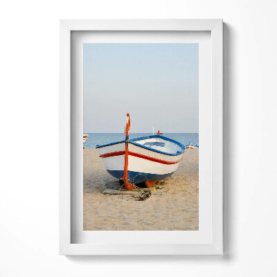 Keretezett kép Hajó a tengerparton