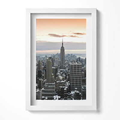 Keretezett kép New York város panorámája