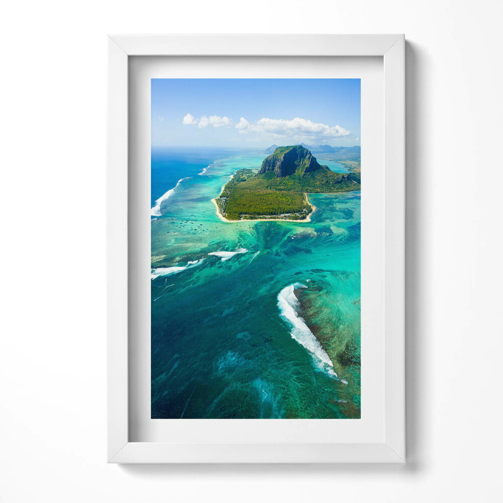 Keretezett kép Trópusi sziget türkizkék víz