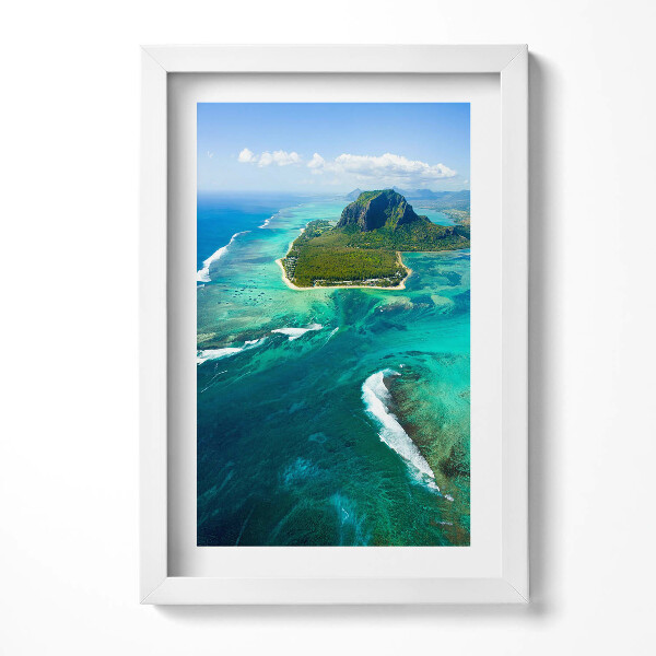 Keretezett kép Trópusi sziget türkizkék víz