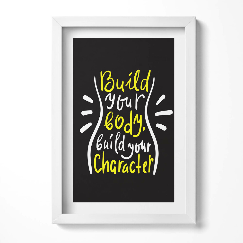 Keretezett kép Inspiráló üzenet a test és jellem fejlesztéséről