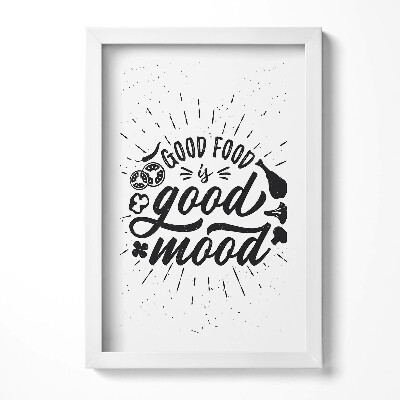 Keretezett kép Étel és jókedv üzenete
