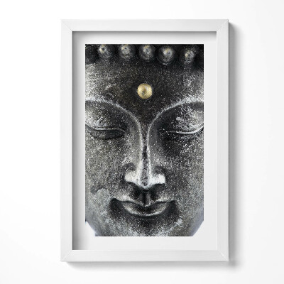 Keretezett kép Buddha fej békés arckifejezés